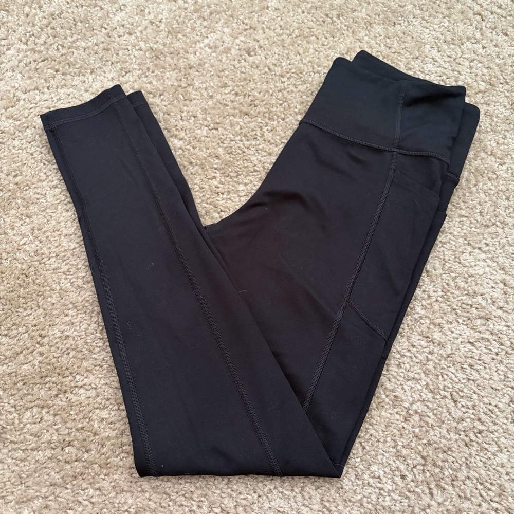 Victoria's Secret Fleece Lined Classic Black Leggings